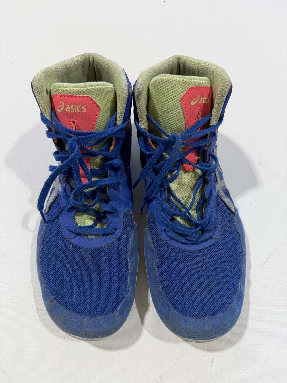 Asics Matflex 6 Size 9.5 Blue Wrestling Shoes